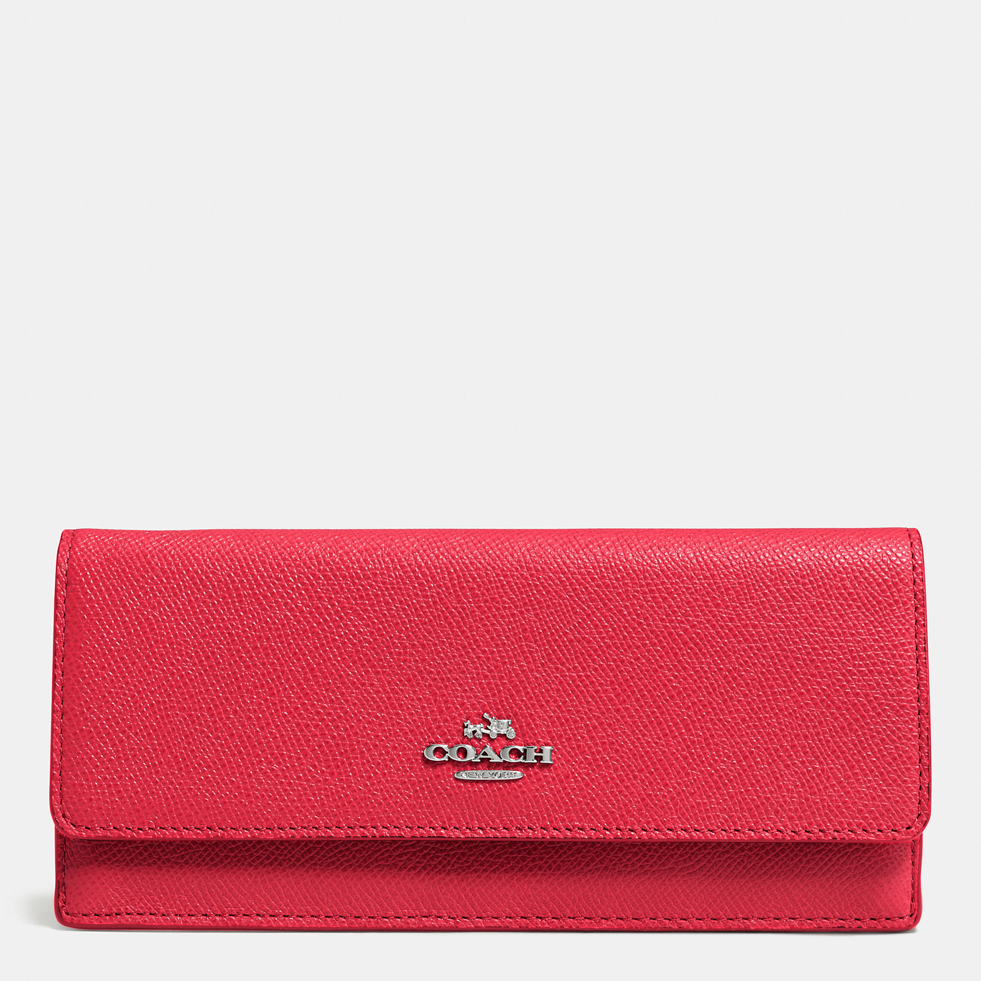 Worldwide Hot Sale Coach Soft Wallet In Embossed Textured Leather